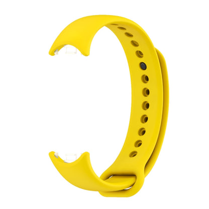 For Xiaomi Smart Band 9 / 8 MIJOBS Metal Buckle Solid Color Silicone Watch Band(Yellow) - Watch Bands by MIJOBS | Online Shopping UK | buy2fix