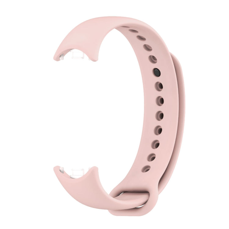 For Xiaomi Smart Band 9 / 8 MIJOBS Metal Buckle Solid Color Silicone Watch Band(Pink) - Watch Bands by MIJOBS | Online Shopping UK | buy2fix