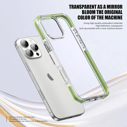 For iPhone 16 TPE Airbag TPU+ PC Full Coverage Phone Case(Green) - iPhone 16 Cases by buy2fix | Online Shopping UK | buy2fix