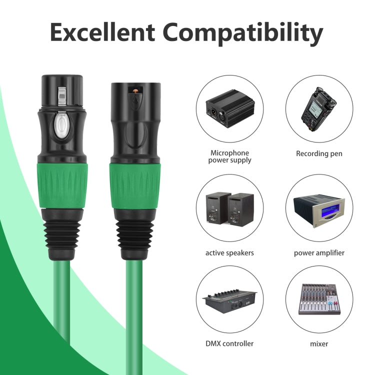 5 Color / Set JC1015 XLR 3pin Male to Female Audio Cable, Length:1.8m - Microphone Audio Cable & Connector by buy2fix | Online Shopping UK | buy2fix