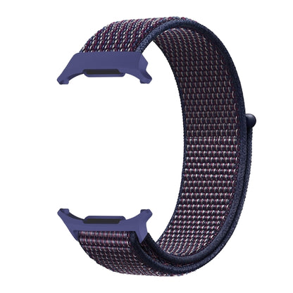 For Samsung Galaxy Watch Ultra 47mm Plastic Connector Nylon Loop Watch Band(Indigo Blue) - Watch Bands by buy2fix | Online Shopping UK | buy2fix