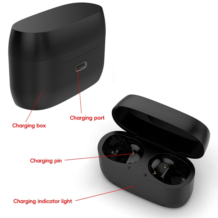 For Jabra Elite 4 / Elite 3 Wireless Bluetooth Earphone Charging Box(Black) - Other Accessories by buy2fix | Online Shopping UK | buy2fix