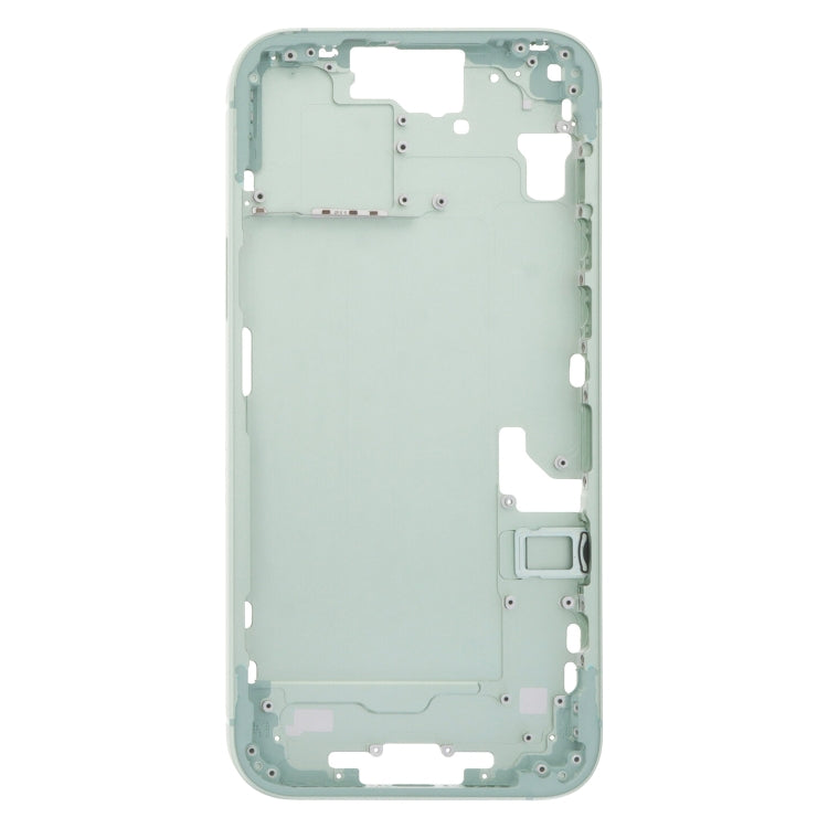 For iPhone 15 Plus Middle Frame Bezel Plate with Side Keys + Card Tray, Version:US Version(Green) - LCD Related Parts by buy2fix | Online Shopping UK | buy2fix