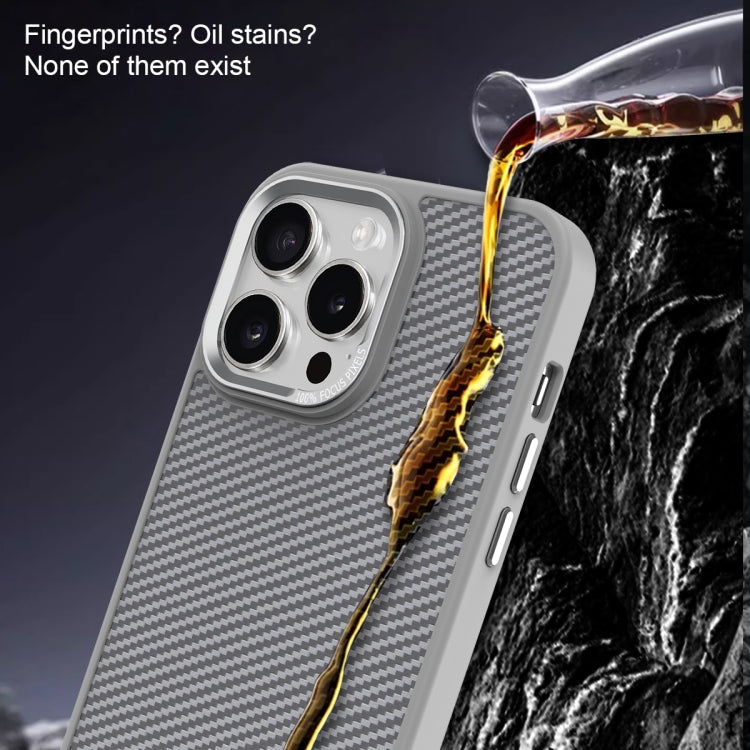 For iPhone 13 Carbon Fiber Texture MagSafe Magnetic Shockproof Phone Case(Blue) - iPhone 13 Cases by buy2fix | Online Shopping UK | buy2fix