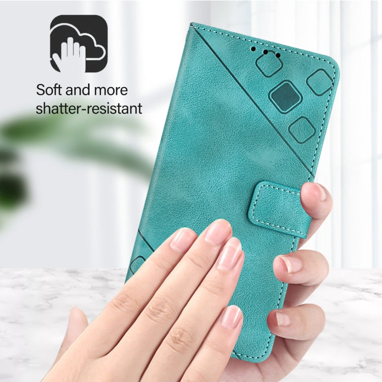 For Redmi K70 Ultra 5G Global Skin-feel Embossed Leather Phone Case(Green) - Xiaomi Cases by buy2fix | Online Shopping UK | buy2fix