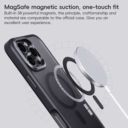 For iPhone 16 Pro Frosted MagSafe Magnetic Phone Case(Titanium Blue) - iPhone 16 Pro Cases by buy2fix | Online Shopping UK | buy2fix