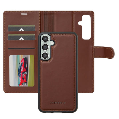 For Samsung Galaxy S24+ 5G LC.IMEEKE L2 Series Detachable Magsafe PU Phone Case with Lanyard(Brown) - Galaxy S24+ 5G Cases by LC.IMEEKE | Online Shopping UK | buy2fix