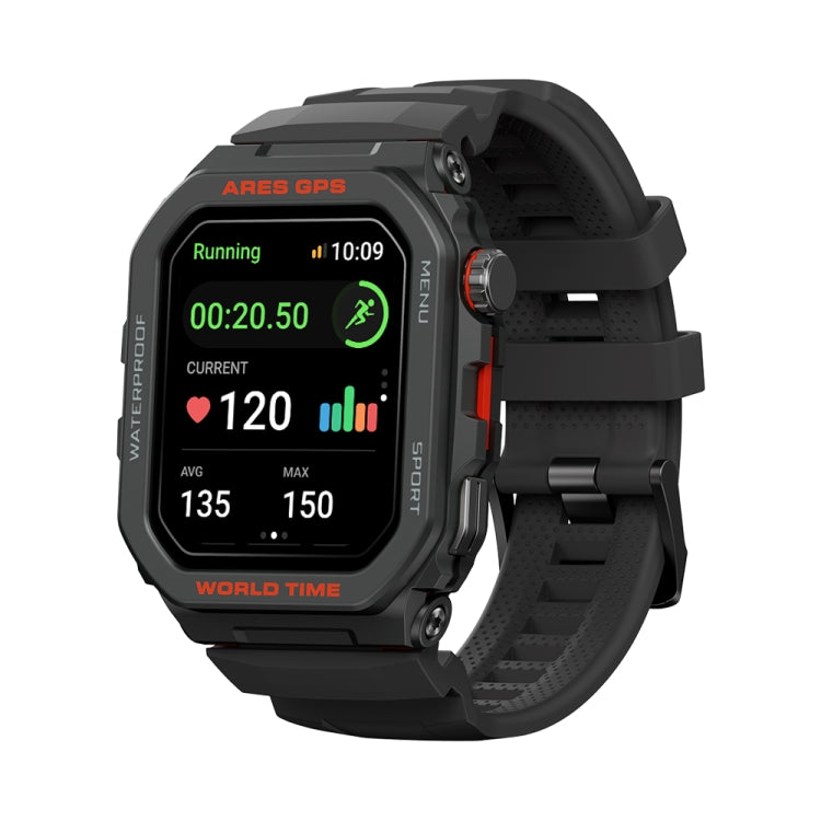 Zeblaze Ares GPS Rugged GPS Smart Watch, Support Heart Rate / Pulse Ox Blood Oxygen(Lava Black) - Smart Watches by Zeblaze | Online Shopping UK | buy2fix