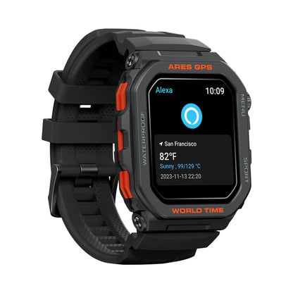 Zeblaze Ares GPS Rugged GPS Smart Watch, Support Heart Rate / Pulse Ox Blood Oxygen(Lava Black) - Smart Watches by Zeblaze | Online Shopping UK | buy2fix