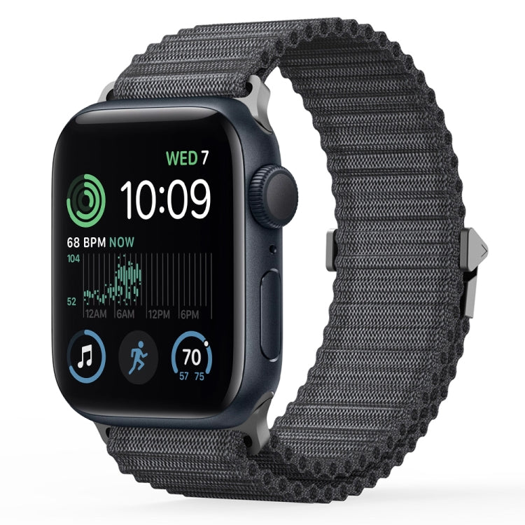 For Apple Watch SE 2022 44mm DUX DUCIS YC Series Ocean Nylon Watch Band(Dark Grey) - Watch Bands by DUX DUCIS | Online Shopping UK | buy2fix