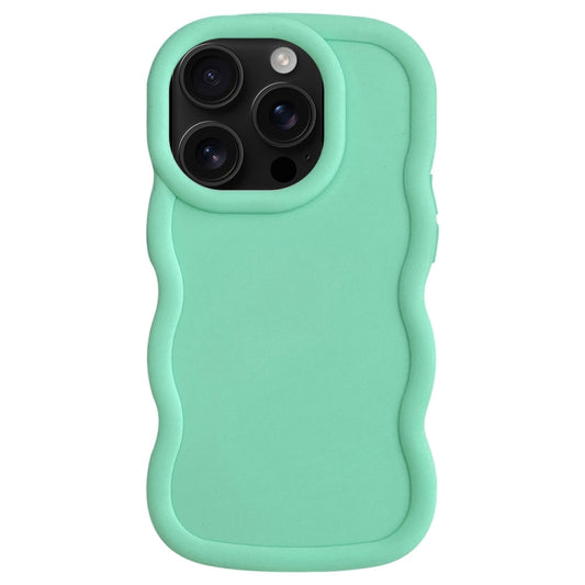 For iPhone 16 Pro Max Big Wave Puff Shape TPU Phone Case(Green) - iPhone 16 Pro Max Cases by buy2fix | Online Shopping UK | buy2fix