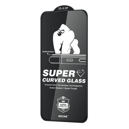 For iPhone 16 Pro Max WK WTP-091 King Kong 6D Curved HD Tempered Glass Film - iPhone 16 Pro Max Tempered Glass by WK | Online Shopping UK | buy2fix