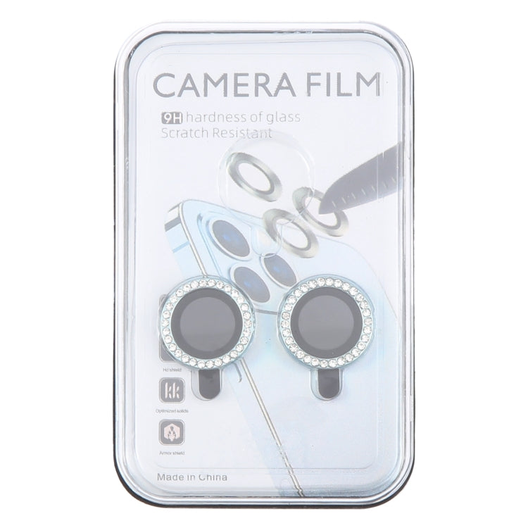 For iPhone 16 / 16 Plus 9H Point Drill Camera Lens Protector Ring(Green) - iPhone 16 Plus Tempered Glass by buy2fix | Online Shopping UK | buy2fix