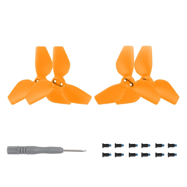 For DJI Neo Sunnylife 2016S Drone Color 3-Blade Propeller, Quantity:2 pairs(Orange) - DIY Propeller by Sunnylife | Online Shopping UK | buy2fix