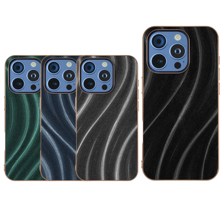 For iPhone 16 Pro Nano Electroplating Galactic Pattern Protective Phone Case(Black) - iPhone 16 Pro Cases by buy2fix | Online Shopping UK | buy2fix