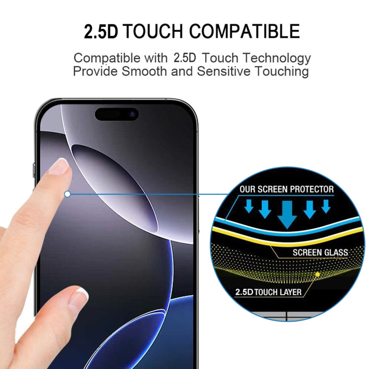 For iPhone 16 Pro Max Full Glue Screen Tempered Glass Film - iPhone 16 Pro Max Tempered Glass by buy2fix | Online Shopping UK | buy2fix