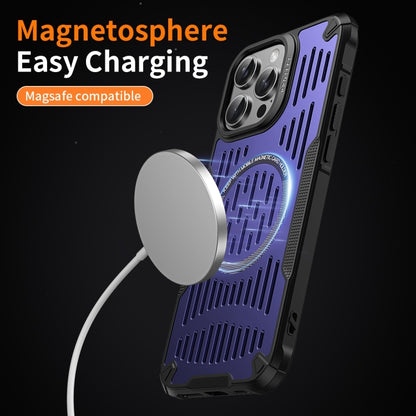 For iPhone 16 Pro Ice Front Cooling MagSafe Magnetic Phone Case(Sapphire Blue) - iPhone 16 Pro Cases by buy2fix | Online Shopping UK | buy2fix