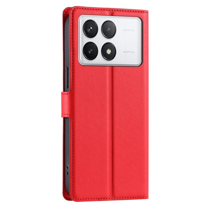 For Redmi K70 Voltage Ultra-thin Dot Leather Phone Case(Red) - K70 Cases by buy2fix | Online Shopping UK | buy2fix