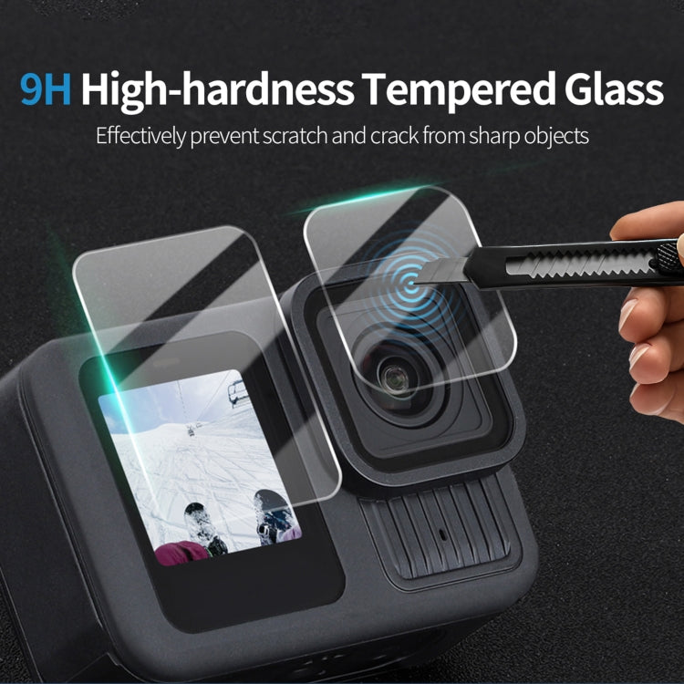 For GoPro HERO13 Black Sunnylife 3 in 1 Lens Protector Front and Rear Screen Tempered Glass Films, Quantity:1 + 1 + 1 Sets - Protective Film by Sunnylife | Online Shopping UK | buy2fix