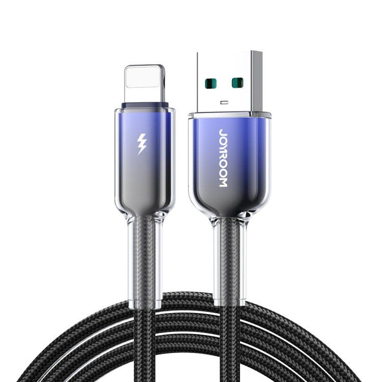 JOYROOM S-A42 Crystal Clear Series Fast Charging Data Cable, USB to 8 Pin Cable, Length: 1.2m(Black) - Normal Style Cable by JOYROOM | Online Shopping UK | buy2fix