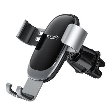 Yesido C122 Car Air Outlet Gravity Clamp Arm Mobile Phone Holder(Black) - Car Holders by Yesido | Online Shopping UK | buy2fix