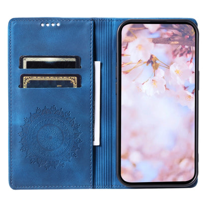 For Samsung Galaxy S25 Ultra 5G Totem Embossed Magnetic Leather Phone Case(Blue) - Galaxy S25 Ultra 5G Cases by buy2fix | Online Shopping UK | buy2fix