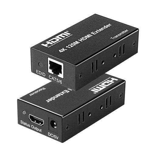 4K HDMI to RJ45 Network Extender, Transmission Distance: 120m(US Plug) - Amplifier by buy2fix | Online Shopping UK | buy2fix