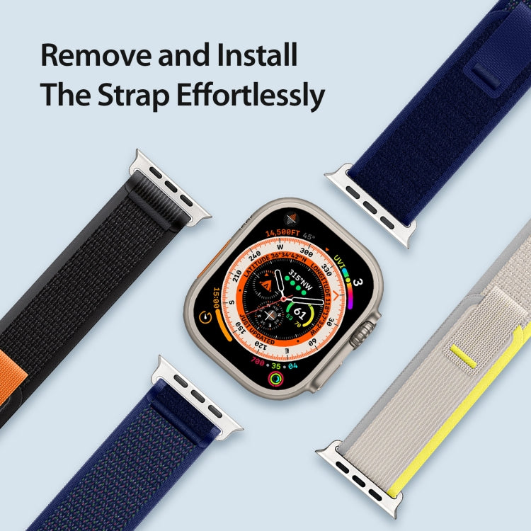 For Apple Watch 46mm / 49mm / 45mm / 44mm DUX DUCIS YJ Series Nylon Watch Band(Blue) - Watch Bands by DUX DUCIS | Online Shopping UK | buy2fix