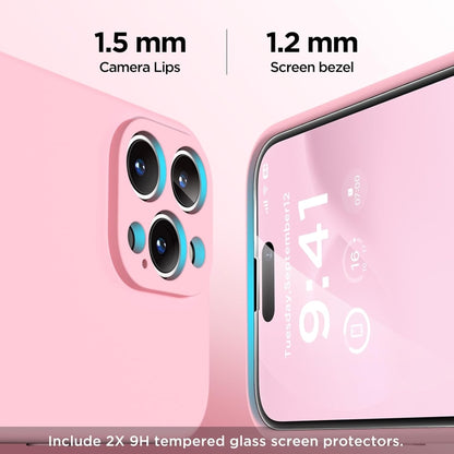 For iPhone 16 Silicone Suction Cup MagSafe Phone Case with Screen Film(Pink) - iPhone 16 Cases by buy2fix | Online Shopping UK | buy2fix