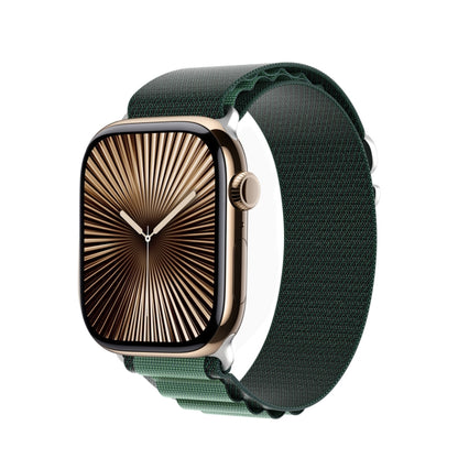 For Apple Watch 42mm / 41mm / 40mm / 38mm DUX DUCIS GS Series Nylon Loop Watch Band(Dark Green) - Watch Bands by DUX DUCIS | Online Shopping UK | buy2fix