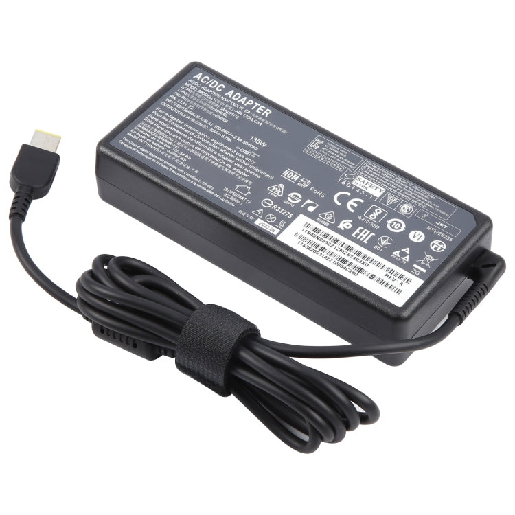 135W 20V 6.75A Laptop Notebook Power Adapter For Lenovo USB Jack, Plug:US Plug - For Lenovo by buy2fix | Online Shopping UK | buy2fix