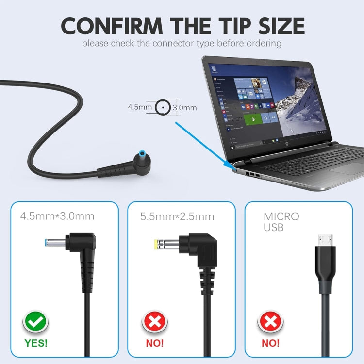 120W 19.5V 6.15A Laptop Notebook Power Adapter For HP 4.5 x 3.0, Plug:US Plug - For HP by buy2fix | Online Shopping UK | buy2fix