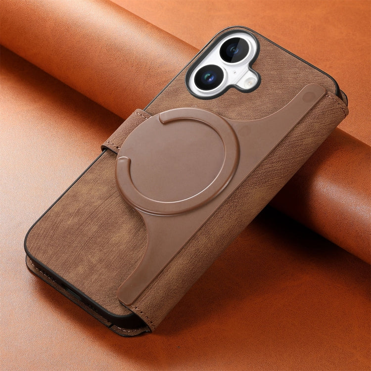 For iPhone 16 CaseNeo MagSafe RFID Anti-theft Retro Leather Phone Case(Brown) - iPhone 16 Cases by CaseNeo | Online Shopping UK | buy2fix