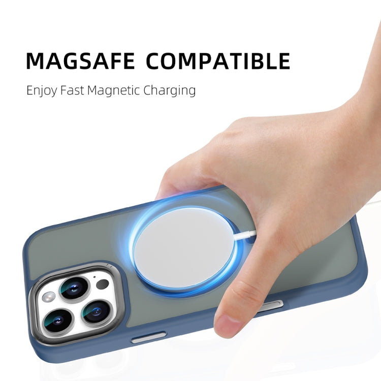 For iPhone 16 Pro Mutural Skin Feel Series Frosted MagSafe Magnetic Phone Case(Black) - iPhone 16 Pro Cases by Mutural | Online Shopping UK | buy2fix