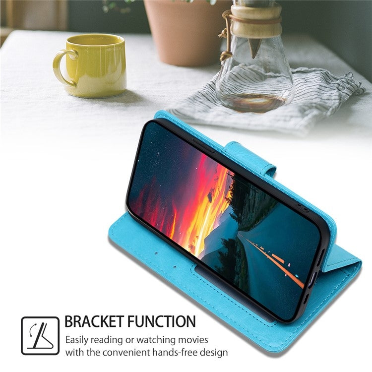 For iPhone 16 Plus Crystal Texture Leather Phone Case(Sky Blue) - iPhone 16 Plus Cases by buy2fix | Online Shopping UK | buy2fix