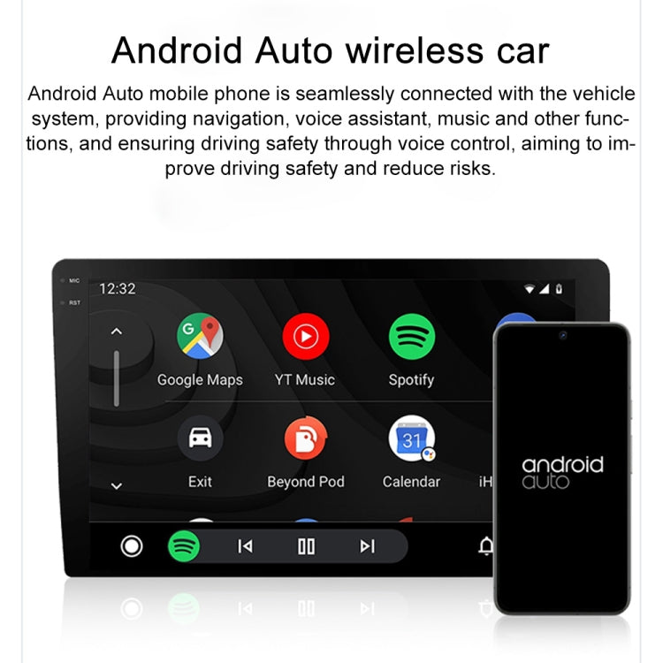 CarPlay and Android Auto Wireless Car Connectivity Box, Specification: Square(Black) - Bluetooth Adapters by buy2fix | Online Shopping UK | buy2fix