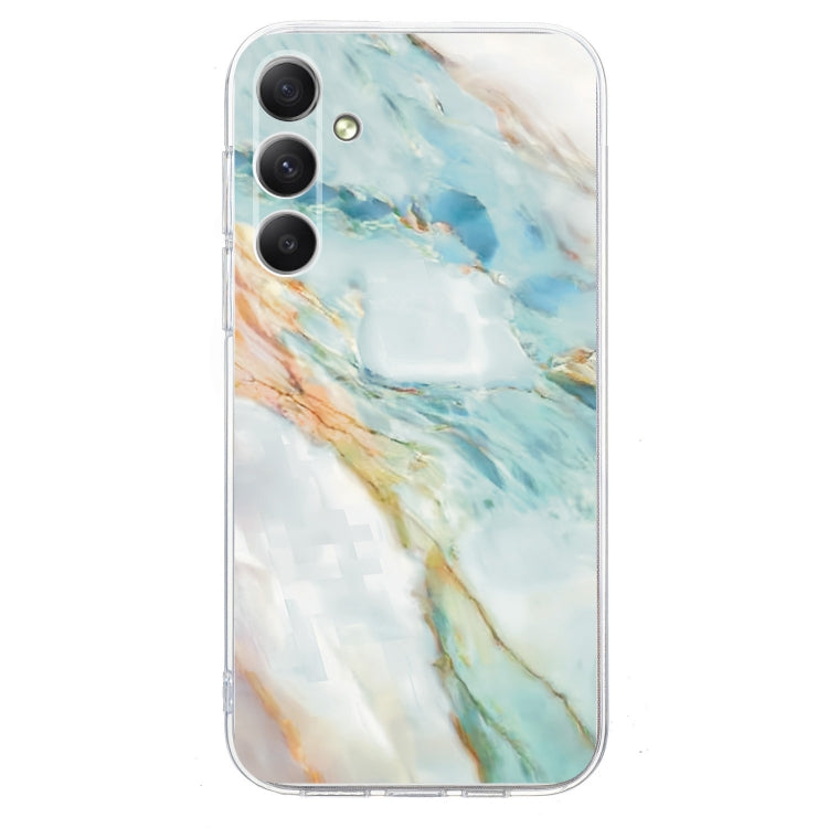 For Samsung Galaxy S25 5G Colorful Painting Pattern TPU Phone Case(Marble) - Galaxy S25 5G Cases by buy2fix | Online Shopping UK | buy2fix