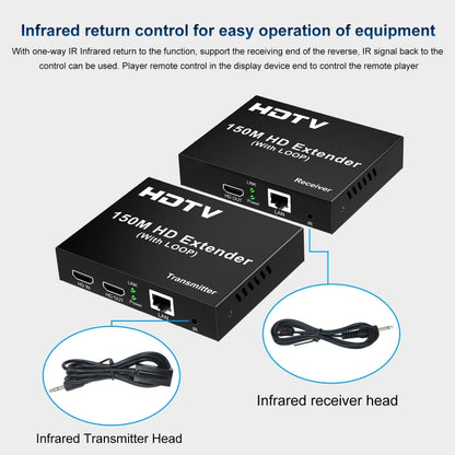 150m HDTV Network Extender(US Plug) - Amplifier by buy2fix | Online Shopping UK | buy2fix