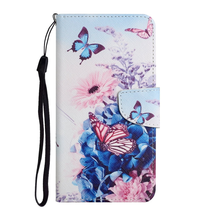 For Samsung Galaxy S25+ 5G Colored Drawing Pattern Leather Phone Case(Purple Butterfly) - Galaxy S25+ 5G Cases by buy2fix | Online Shopping UK | buy2fix