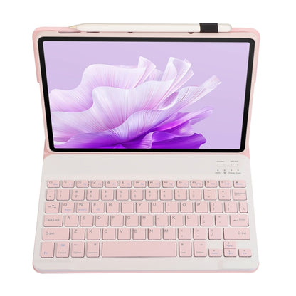 For Huawei MatePad 11.5 S 2024 AH20 Ultra-thin Detachable Bluetooth Keyboard Leather Tablet Case(Pink White) - Others Keyboard by buy2fix | Online Shopping UK | buy2fix