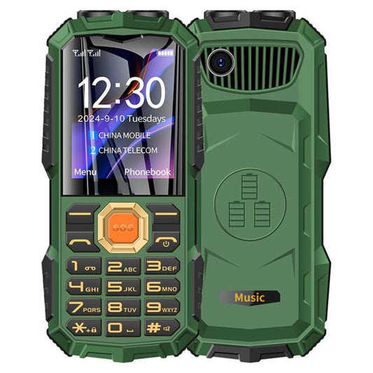 Q7+ 4G Elder Keypad Rugged Phone, 1.77 inch, 16800mAh, 21 Keys,  SOS, FM, Network: 4G, Dual SIM(Green) - Others by buy2fix | Online Shopping UK | buy2fix