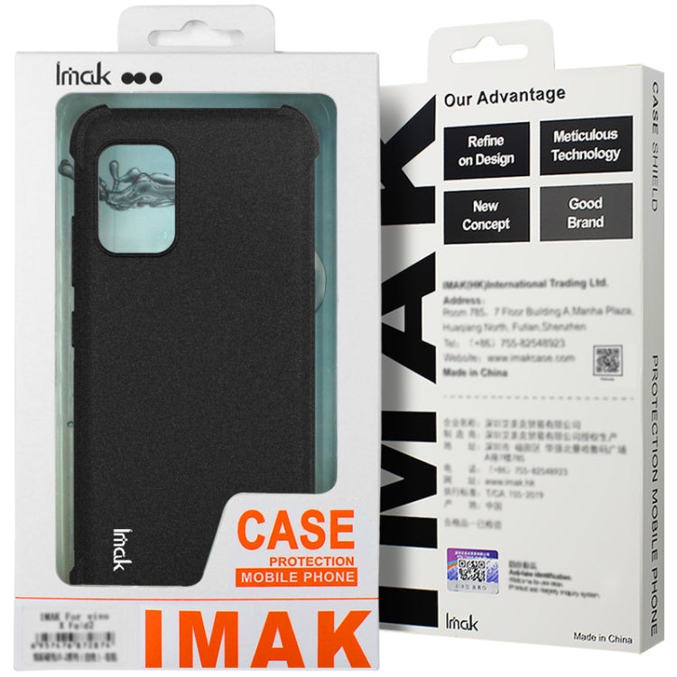 For ZTE Nubia Z60S Pro 5G imak Shockproof Airbag TPU Phone Case(Matte Black) - ZTE Cases by imak | Online Shopping UK | buy2fix