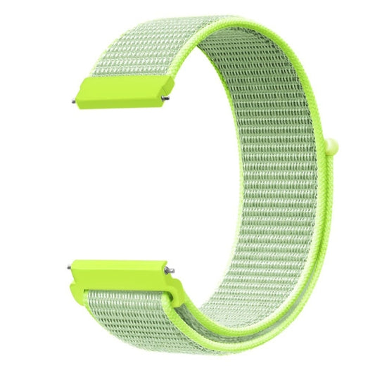 For Samsung Galaxy Watch 42mm Nylon Braided Watch Band(Light Yellow) - Watch Bands by buy2fix | Online Shopping UK | buy2fix