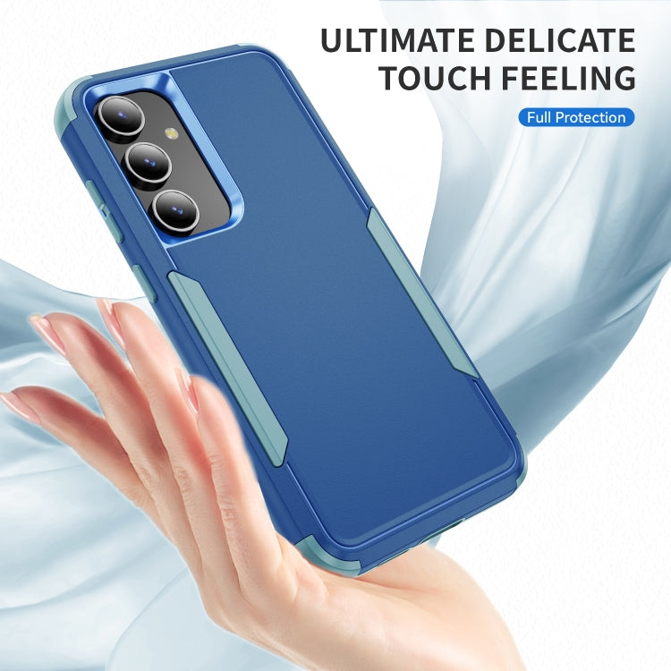 For Samsung Galaxy S25 5G TPU + PC Shockproof Protective Phone Case(Royal Blue + Grey Green) - Galaxy S25 5G Cases by buy2fix | Online Shopping UK | buy2fix