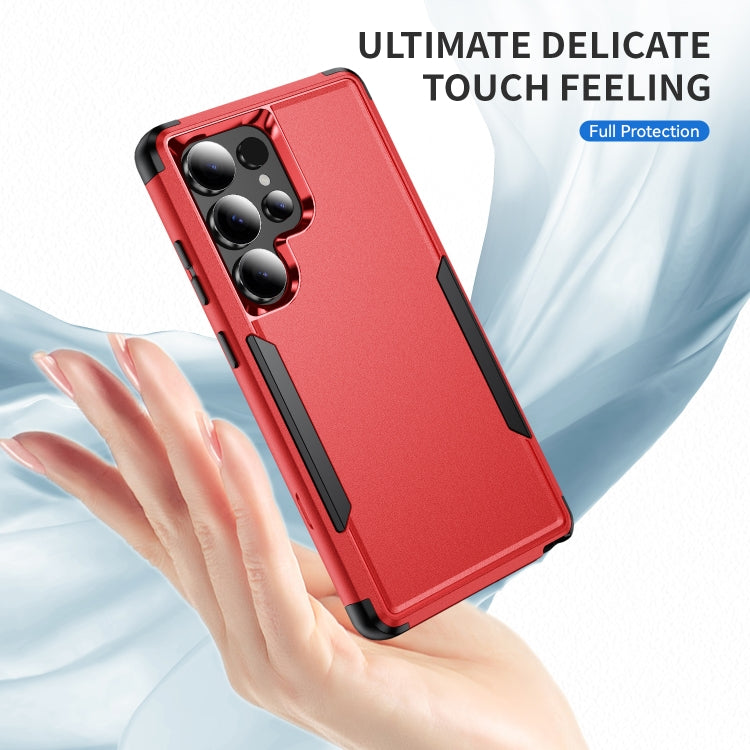 For Samsung Galaxy S25 Ultra 5G TPU + PC Shockproof Protective Phone Case(Red + Black) - Galaxy S25 Ultra 5G Cases by buy2fix | Online Shopping UK | buy2fix