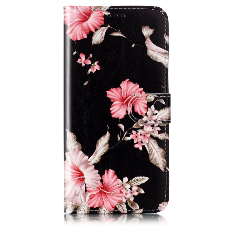 For Samsung Galaxy S25 5G Colored Drawing Marble Pattern Leather Phone Case(Azalea) - Galaxy S25 5G Cases by buy2fix | Online Shopping UK | buy2fix