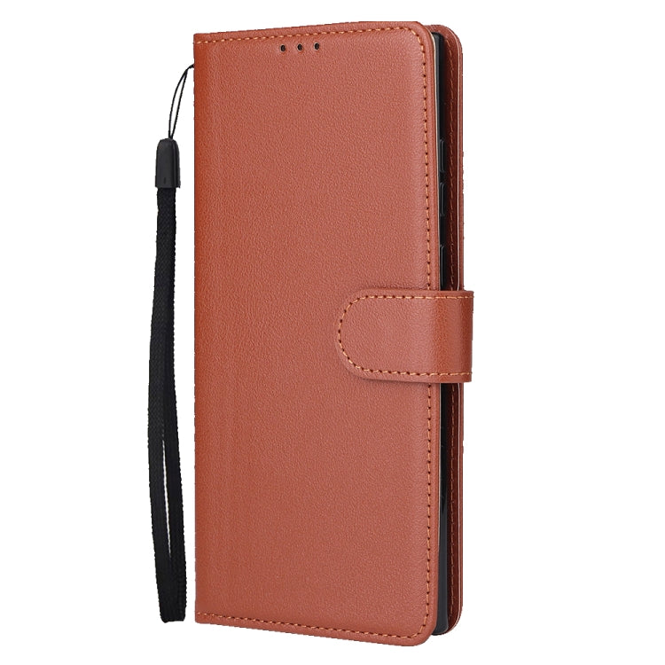 For Samsung Galaxy S25 Ultra 5G 3-Card Slots Multifunctional Leather Phone Case(Brown) - Galaxy S25 Ultra 5G Cases by buy2fix | Online Shopping UK | buy2fix