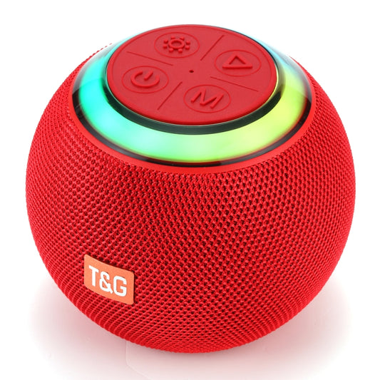 T&G TG683 Mini Portable Outdoor Wireless Bluetooth Speaker with LED Atmosphere Light(Red) - Desktop Speaker by T&G | Online Shopping UK | buy2fix