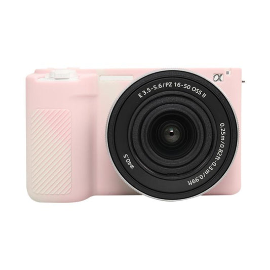 For Sony ZV-E10 II / ZV-E10M2 Glossy Soft Silicone Protective Case(Mist Pink) - Protective Case by buy2fix | Online Shopping UK | buy2fix