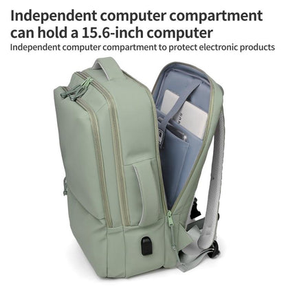 P960 Large Capacity Water Resistant Fashionable Backpack(Grey) - Backpack by buy2fix | Online Shopping UK | buy2fix